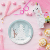 Winter Onederland First Birthday Paper Bord