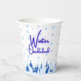 Winter Onederland First Birthday Party Cups Papieren Bekers