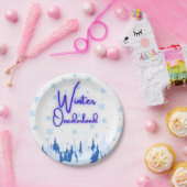 Winter Onederland First Birthday Party Plates Papieren Bordje (Feest)