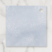 Winter Onederland First Birthday Snowflakes Forest Bedankjes Labels (Achterkant)