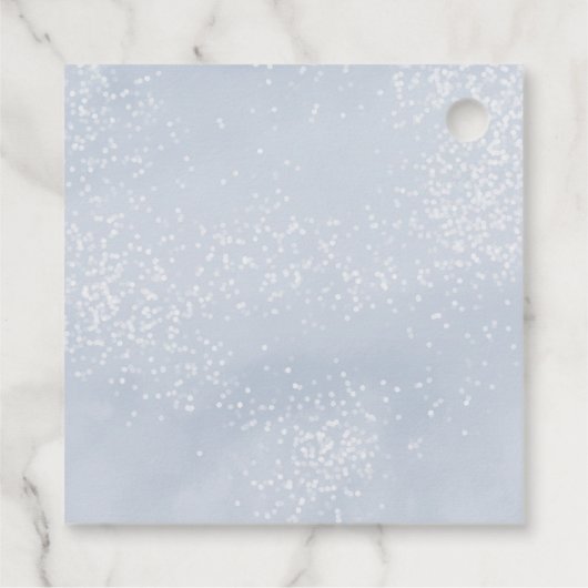 Winter Onederland First Birthday Snowflakes Forest Bedankjes Labels (Achterkant)