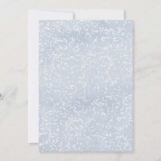 Winter Onederland First Birthday Snowflakes Forest Kaart (Achterkant)