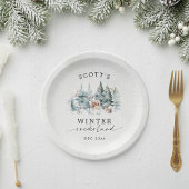 Winter ONEderland Forest Animals 1st Birthday Papieren Bordje