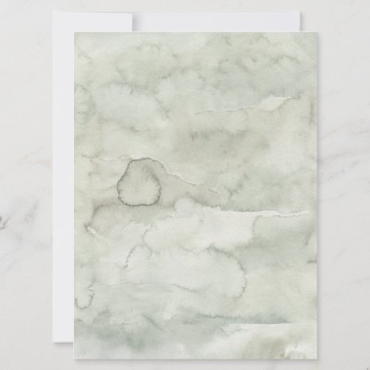 Winter Onederland Forest First Birthday Invitation Kaart (Achterkant)