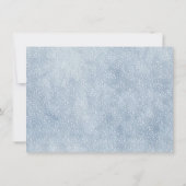 Winter ONEderland Foto 1e verjaardag Uitnodigingen (Achterkant)