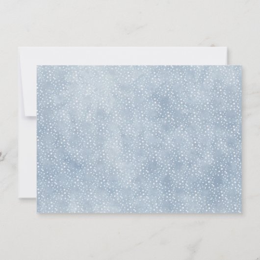 Winter ONEderland Foto 1e verjaardag Uitnodigingen (Achterkant)