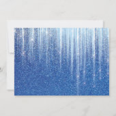 Winter ONEderland Foto Blue 1st Birthday Kaart (Achterkant)