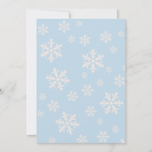 Winter ONEderland genderneutraal 1e verjaardag Kaart (Achterkant)