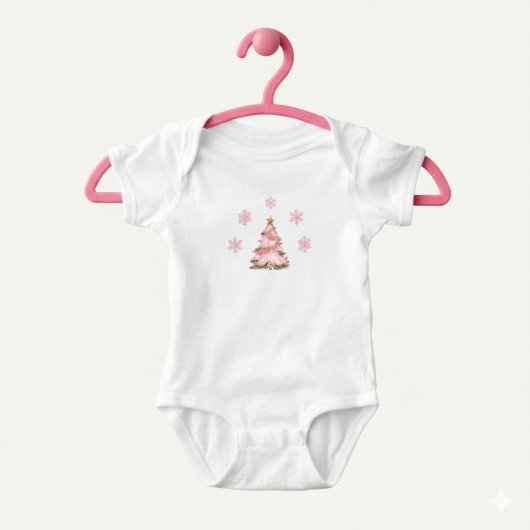 Winter Onederland Girl 1st Birthday Pink Snowflake Romper