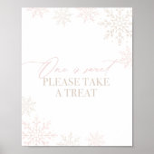 Winter Onederland Glitter One is het teken van zoe Poster (Voorkant)