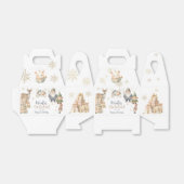 Winter onederland glitter prachtige verjaardag bedankdoosjes (Uitgevouwen)