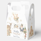 Winter onederland glitter prachtige verjaardag bedankdoosjes (Geopend)