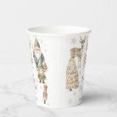 Winter onederland glitter prachtige verjaardag papieren bekers (Rechts)