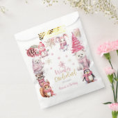 Winter onederland glitter sneeuwvlokken verjaardag bedankzakje (Gezegeld)