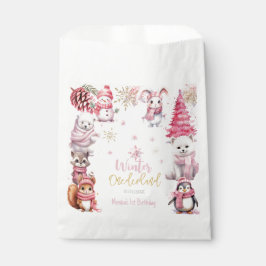 Winter onederland glitter sneeuwvlokken verjaardag bedankzakje