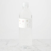 Winter onederland glitter sneeuwvlokken verjaardag waterfles etiket (Achterkant)