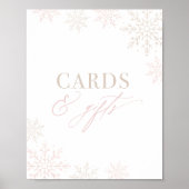 Winter Onederland Glitter verjaardagskaarten en ge Poster (Voorkant)