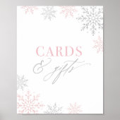Winter Onederland Glitter verjaardagskaarten en ge Poster (Voorkant)