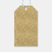 Winter ONEderland Gold Party Favor Dank u Label Cadeaulabel (Achterkant)