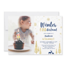 Winter Onederland, Goud & Marineblauwe Eerste Verj