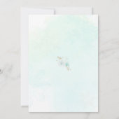 Winter ONEderland Groene Sneeuwvlok 1e Uitnodiging (Achterkant)