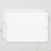 Winter Onederland Herten Verjaardag Foto uitnodigi Kaart (Achterkant)