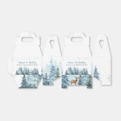 Winter Onederland Herten Verjaardagsfeest Favoriet Bedankdoosjes (Uitgevouwen)