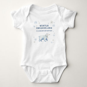 Winter Onederland IJsbeer 1e Verjaardag Romper