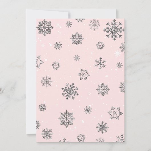 WINTER ONEDERLAND INVITATIE KAART (Achterkant)