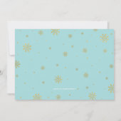 Winter Onederland, Jongen 1e Foto Birthday Kaart (Achterkant)