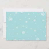 Winter Onederland, Jongen 1e Foto Birthday Kaart (Achterkant)