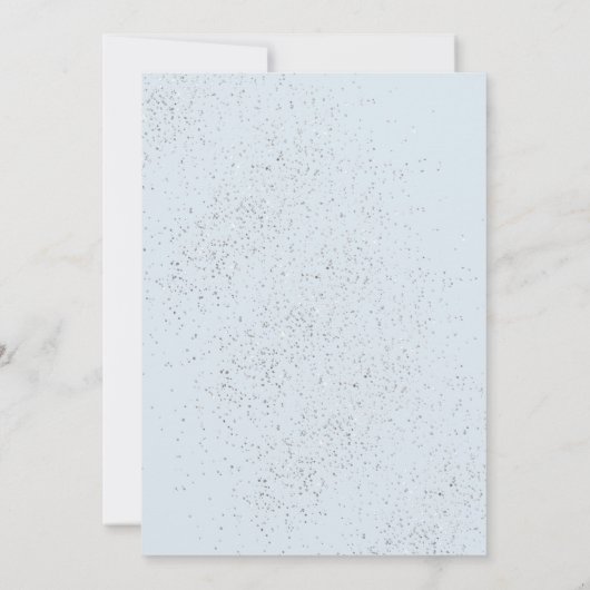 Winter ONEderland jongen meisje 1e verjaardag vos Kaart (Achterkant)