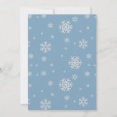 Winter ONEderland Jongen of meisje 1e Verjaardag Kaart (Achterkant)