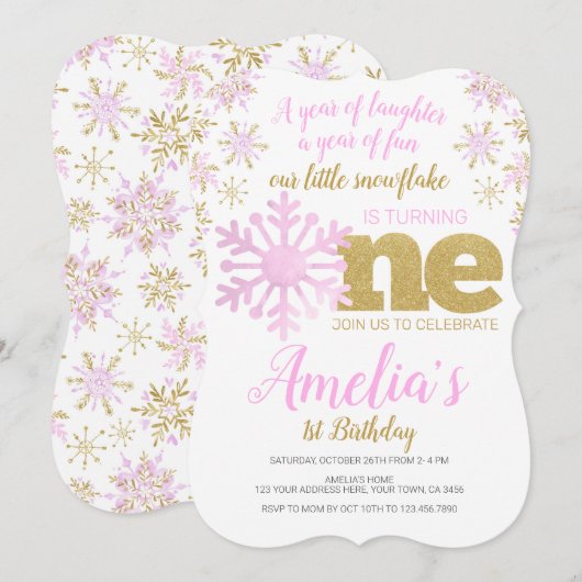 Winter ONEderland Kaart (Voorkant / Achterkant)