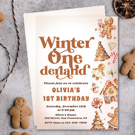 Winter Onederland Kerst Koekje Verjaardagsfeestje Kaart