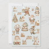 Winter Onederland Kersthuis Verjaardag Kaart (Achterkant)