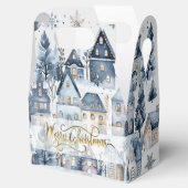 Winter Onederland Kersthuizen Verjaardag Bedankdoosjes (Geopend)