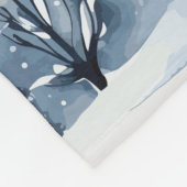 Winter Onederland Kersthuizen Verjaardag Fleece Deken (Hoek)