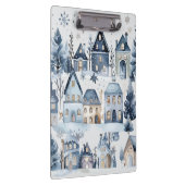 Winter Onederland Kersthuizen Verjaardag Klembord (Rechts)