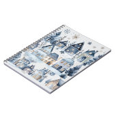 Winter Onederland Kersthuizen Verjaardag Notitieboek (Linkerzijde)