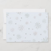 Winter Onederland Kerstmis Santa Elf 1e verjaardag Kaart (Achterkant)