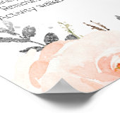 Winter Onederland Milestone First Birthday Board Poster (Hoek)