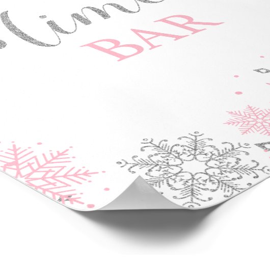 Winter Onederland Mimosa Bar Poster (Hoek)