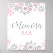 Winter Onederland Mimosa Bar Poster (Voorkant)
