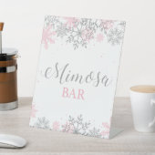 Winter Onederland Mimosa Bar Reclamebord Met Voetstuk (Insitu)