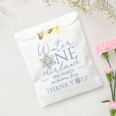 Winter ONEderland Minimalistisch Jongen 1e Verjaar Bedankzakje (Gezegeld)