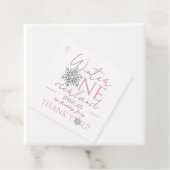 Winter ONEderland minimalistisch meisje 1e verjaar Bedankjes Labels (In situ)