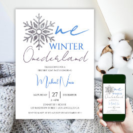 Winter ONEderland | Minimalistische jongen 1e verj Kaart
