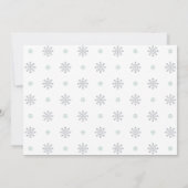 Winter Onederland Mint Boy 1st Birthday Foto Kaart (Achterkant)