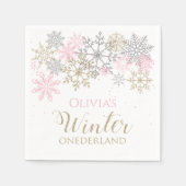 Winter Onederland Napkin Servet (Voorkant)